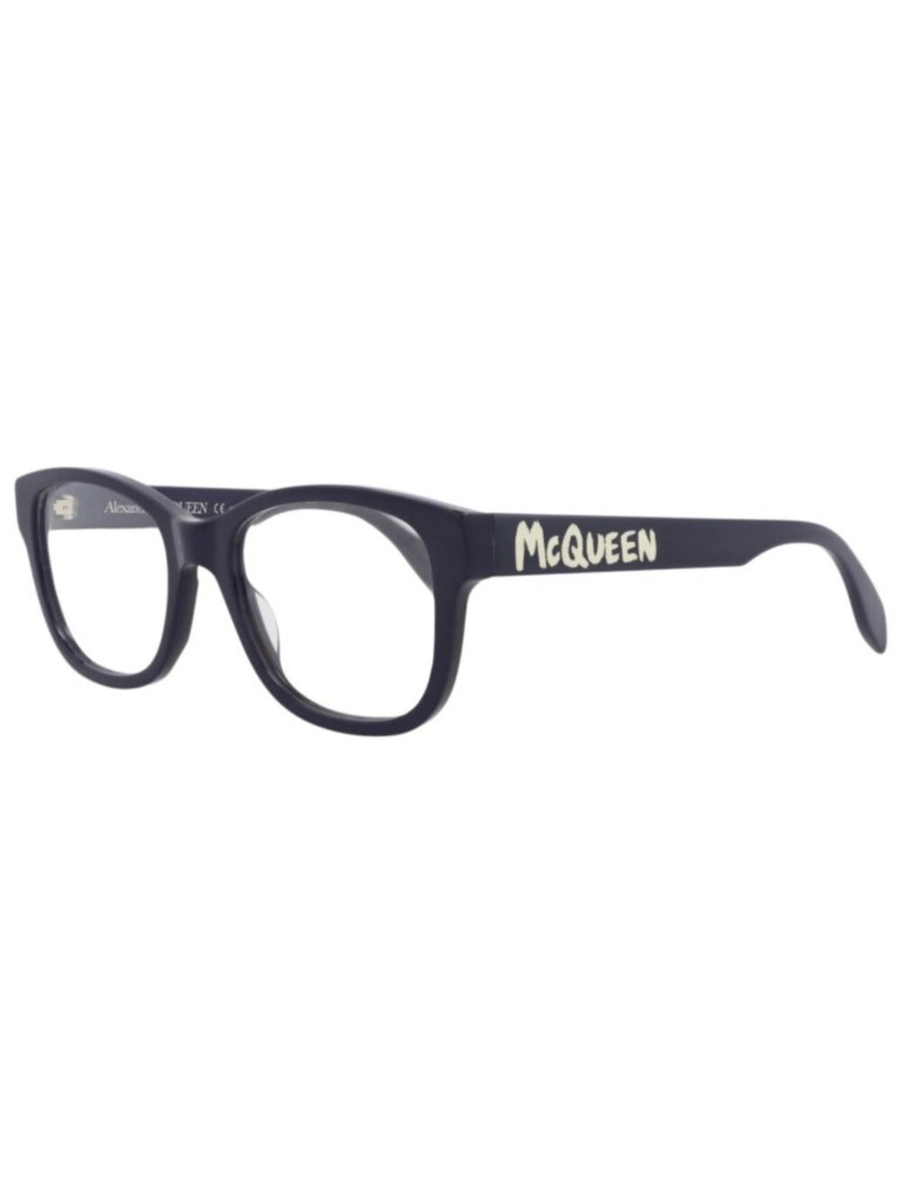 New Alexander McQueen Women's Eyeglasses Square Rectangle Acetate Frame Mens E